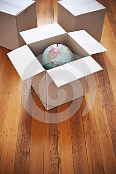 Moving Boxes Globe