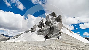 Moving clouds and blue sky over Kailash Mount , west mirror Dharma King Norsang kora Time lase