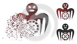 Moving Dot Halftone Roulette Spectre Monster Icon