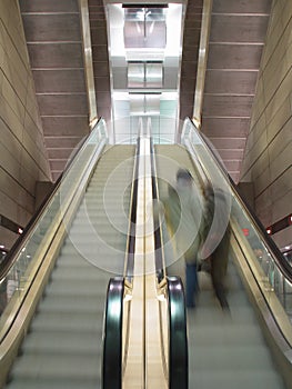 Moving escalators photo