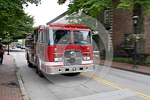 Moving Fire Engine