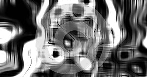 Moving futuristic abstract background. Black and white wavy motion surface. Water ripples, marble design. 3D rendering loop