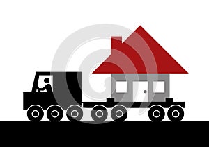 Moving house graphic