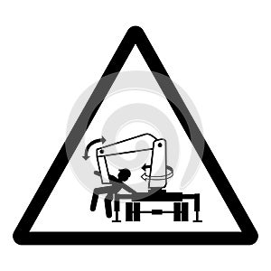 Moving Machinery Symbol Sign, Vector Illustration, Isolate On White Background Label .EPS10