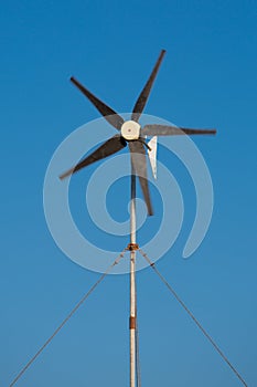 Moving propellor from a little wind turbine