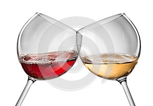 Moving red and white wine