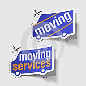 Moving services labels