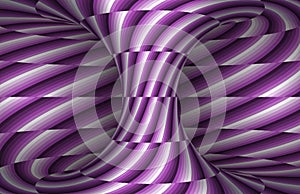 Moving spiral hyperboloid background. Vector optical illusion illustration
