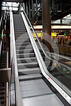 Moving staircase at airport 1