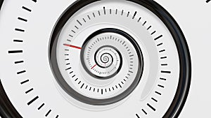 Moving time spiral. Spiral Clock Seamless Infinite Zoom Motion Background. Time Abstract. Infinity Clock