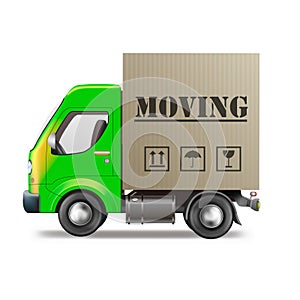 Moving truck house relocation van