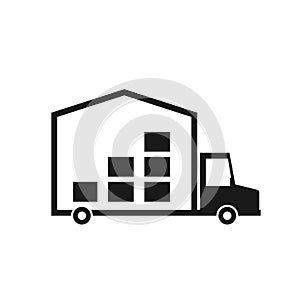 Moving truck icon