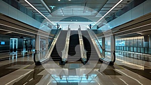 Moving walkways and escalators make it easy to navigate through the terminal even for those with heavy luggage