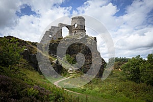 Mow Cop Castle ruins during the day time in Cheshire, England