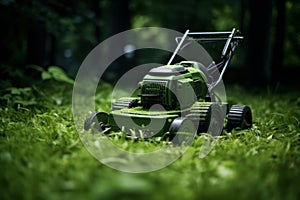 Mower grass. Generate Ai