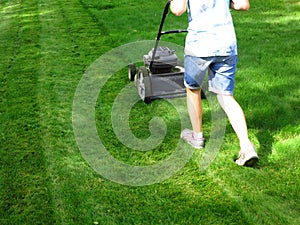 Mowing Lawn Grass photo