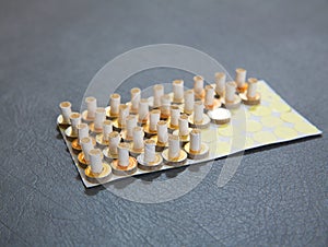 Moxa for moxibustion acupunture needles