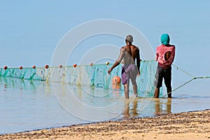 Mozambican fishermen photo