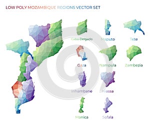 Mozambican low poly regions.