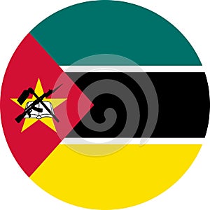 Mozambique Flag Africa illustration vector eps