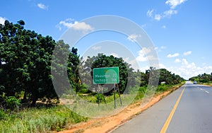 Mozambique sign post