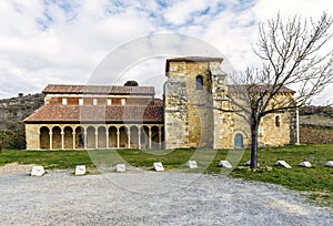 Mozarabic monastery of San Miguel de Escalada in Leon photo