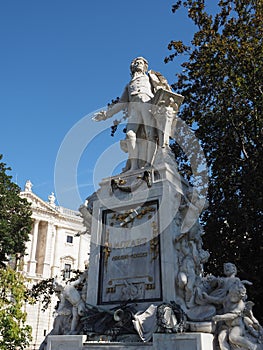 Mozart Monument in Vienna