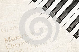 Mozart piano photo