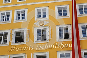 Mozart`s Birthplace Mozarts Geburtshaus, Salzburg, Austria