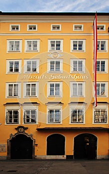 Mozart's birthplace in Salzburg