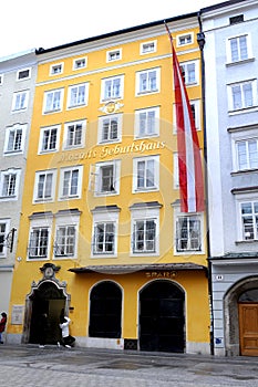 Mozarts Geburtshaus in Salzburg, Austria