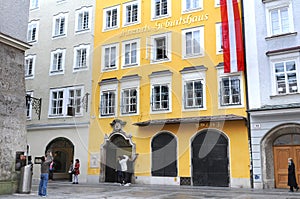 Mozarts Geburtshaus in Salzburg, Austria
