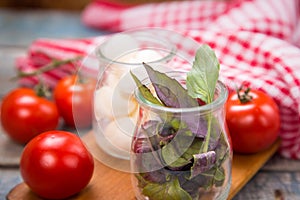 Mozzarella and basilicas