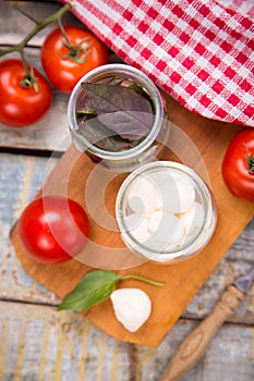 Mozzarella and basilicas