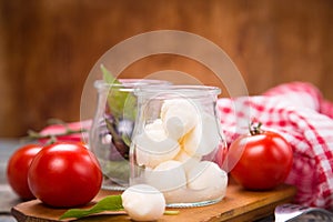 Mozzarella and basilicas