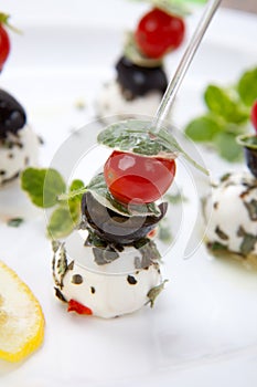 Mozzarella Cheese canape