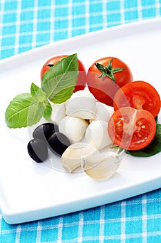 Mozzarella and cherry tomatoes