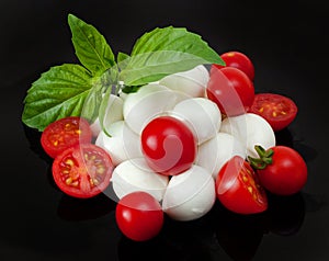 Mozzarella di Bufala, fresh cheese, italian dairy product.