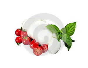 Mozzarella di Bufala, fresh cheese, italian dairy product.