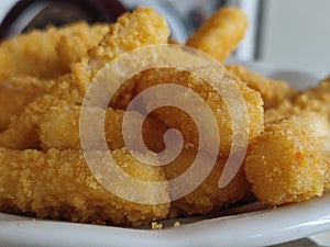 Mozzarella fried sticks