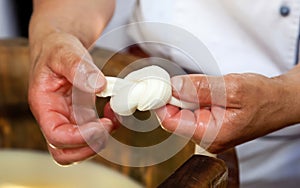 Handmade Production of Mozzarella with Bufala Milk