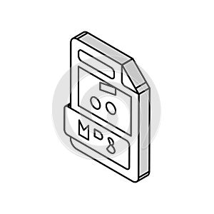 mp3 file format document isometric icon vector illustration