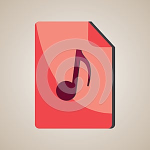 mp3 file. Vector illustration decorative design