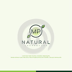 MP Initial natural logo