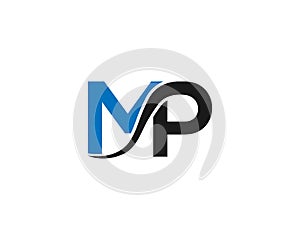 MP Logo Design Monogram Idea Concept