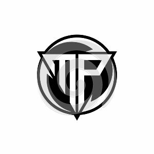 MP logo monogram design template