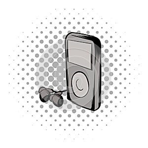 Mp3 player comics icon