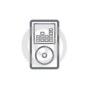 mp3 player icon. Vector illustration decorative design