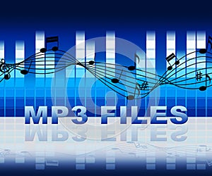 Mp3 Files Means Music Downloads From Internet