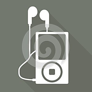 Mp3 player icon. Music player symbol